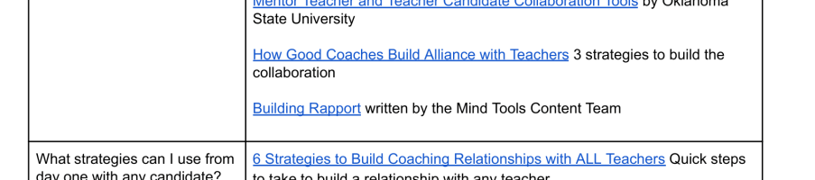 Building Relationships