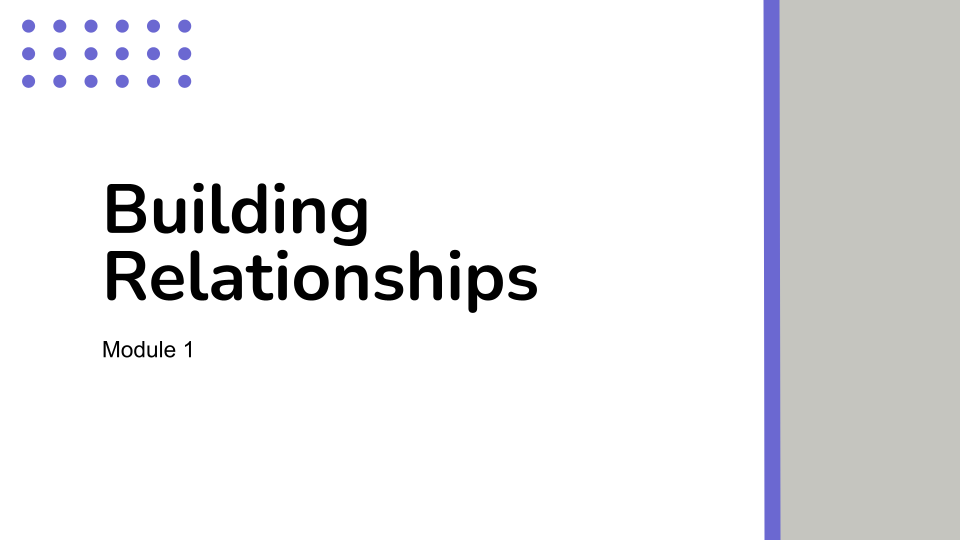 Preview image for Module 1: Building Relationships in CTI Navigate