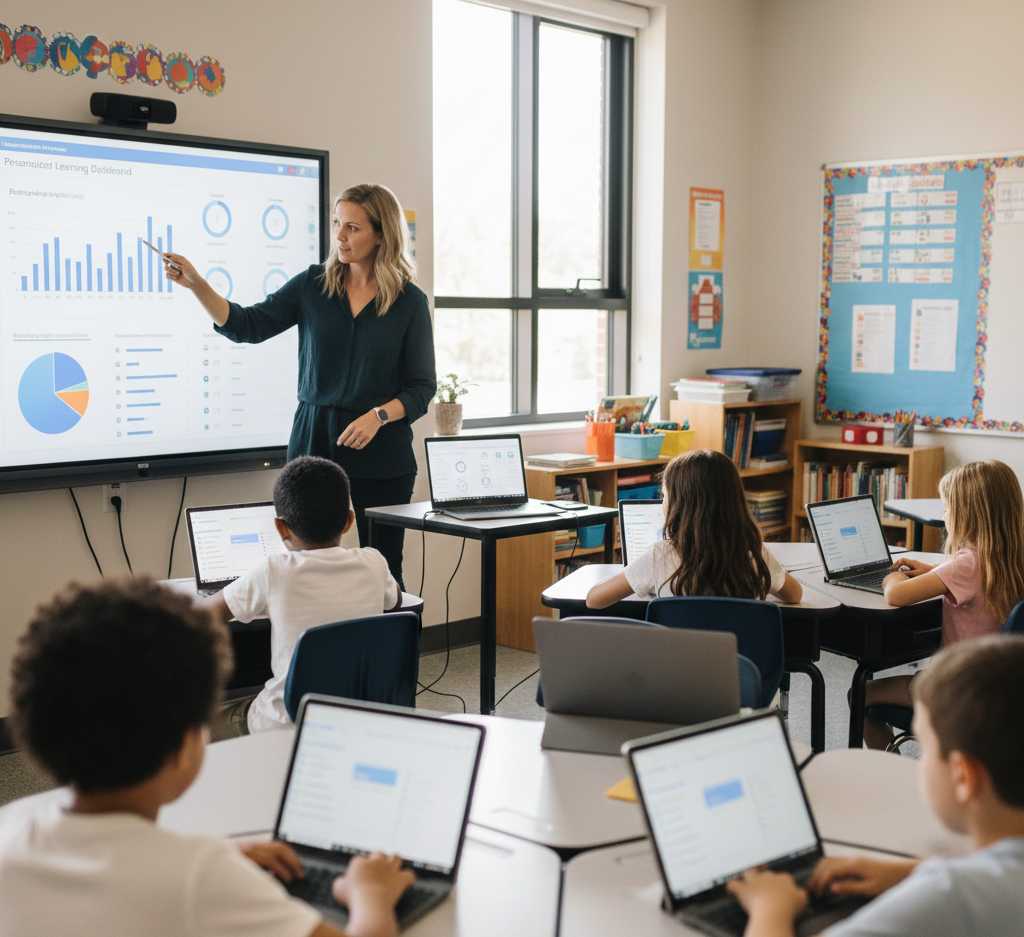 Teachers and students engaged in classroom discussion